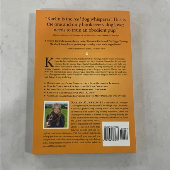 The Puppy Training Handbook by - Orange Cover - Picture 2 of 2